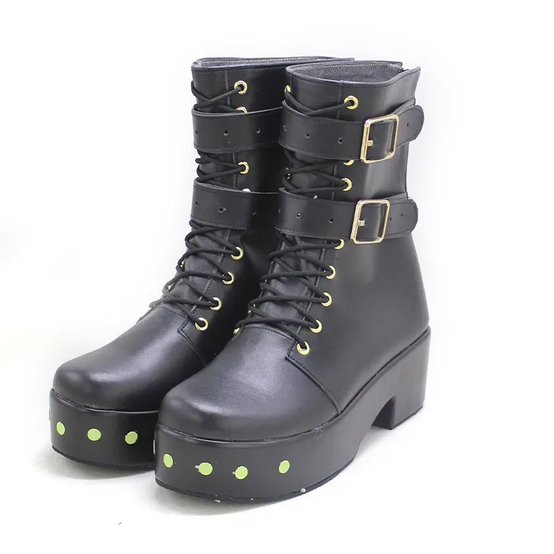 Zenless Zone Zero Cos Gentle House Nicole Demara Cosplay Prop Shoes Cool Black Thick Bottom Muffin customize Shoes