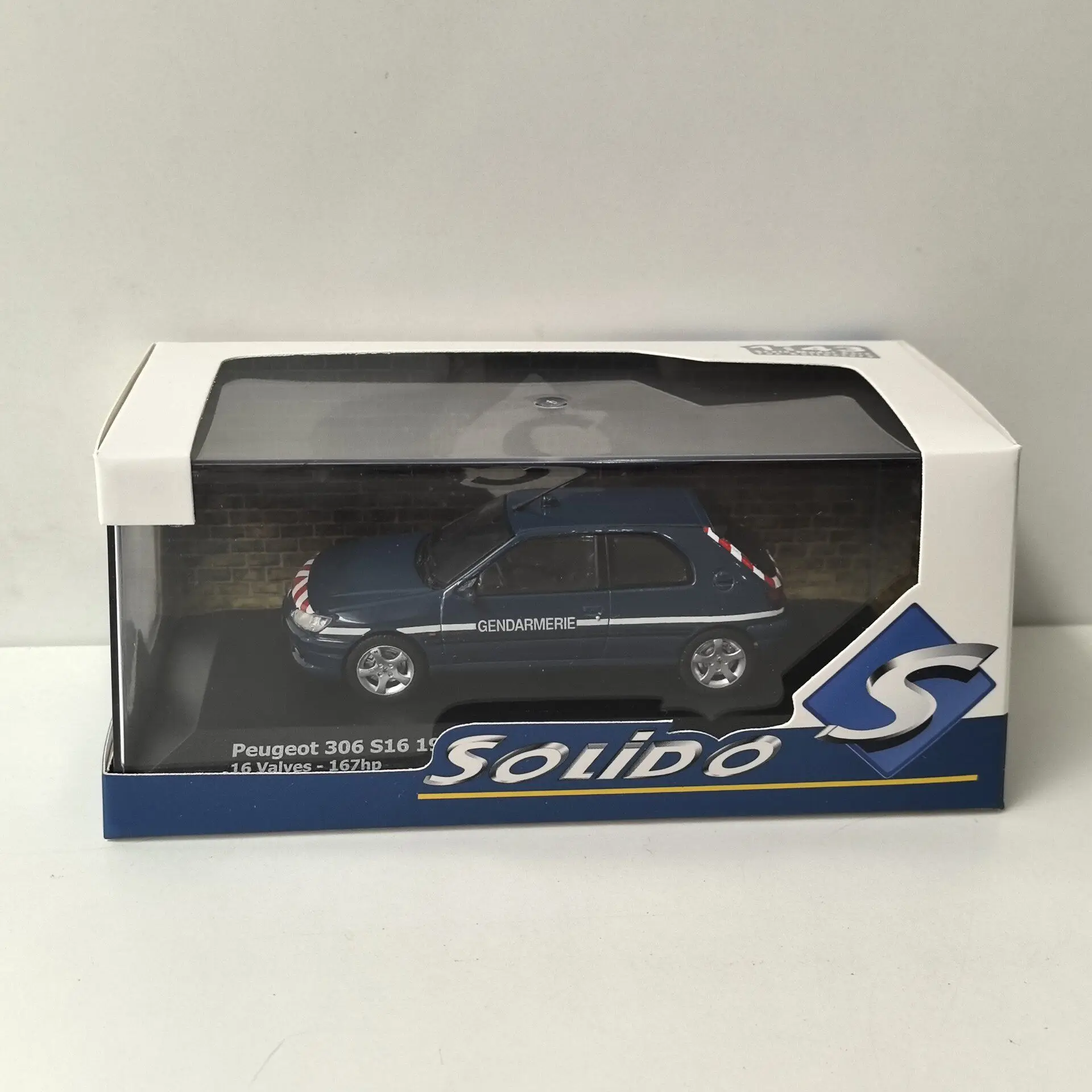 

Diecast SOLIDO 1/43 Scale PEUGEOT 306 S16 1998 U7 Alloy Car Model