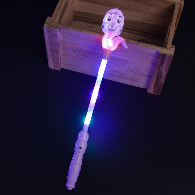 LED Fairys Wands พร้อมไฟงูเรืองแสง Magics ปีใหม่ Glowing