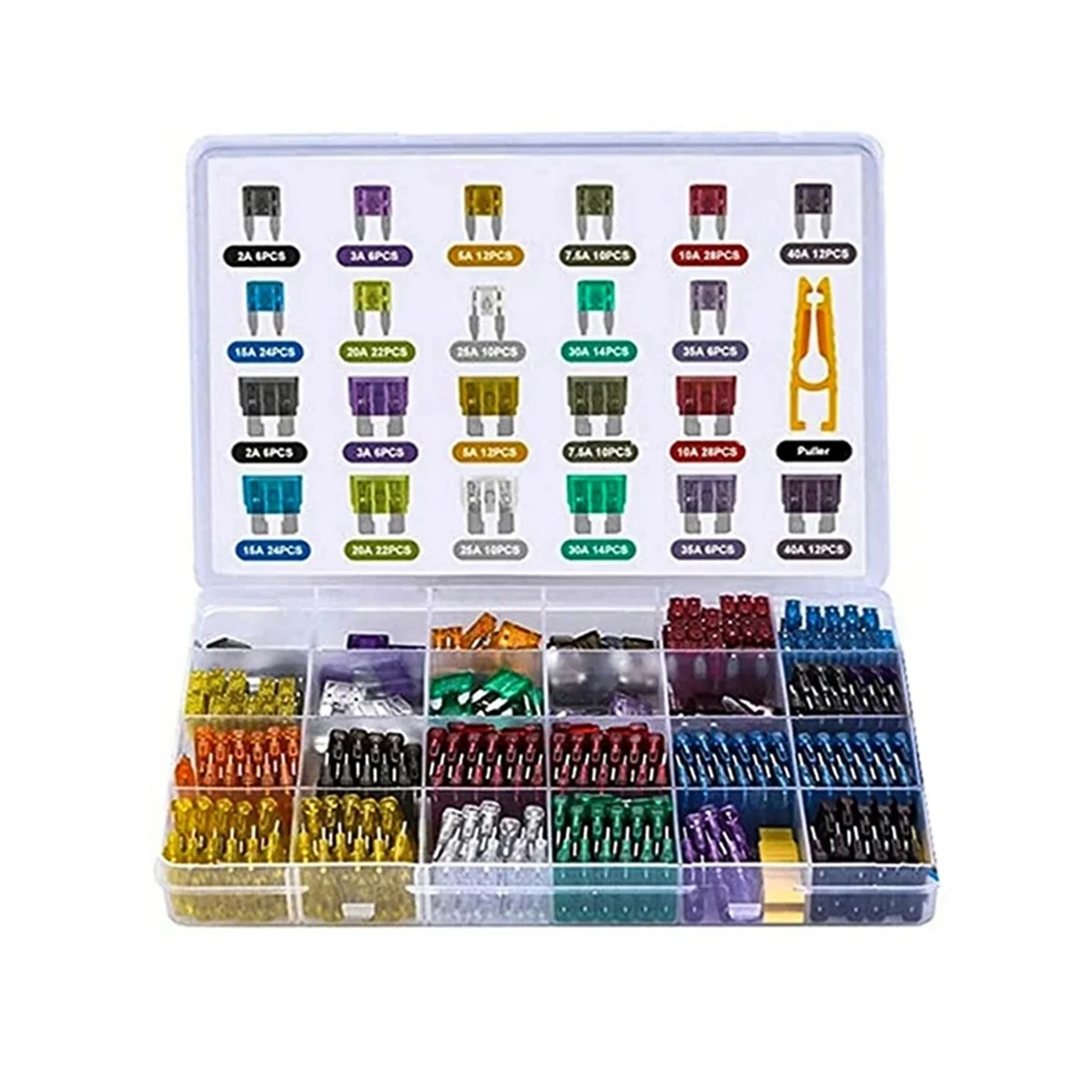 ONCE 300pcs Car Blade Fuse Assortment Kit Auto Truck Automotive Medium Small Fuse Mixed Motorcycle Circuit Fuse with Box