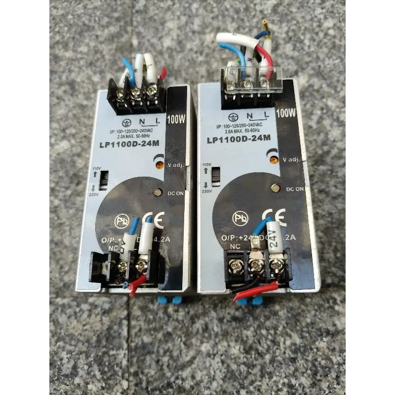 LP1100D-24M Din Rail Power Supply 100W 24V 4.2A 110/220V Nearly New for Industrial Automation