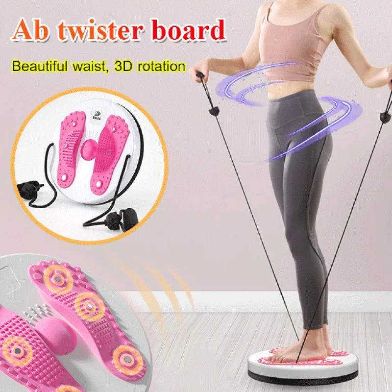 Twist e Shape Rotating Waist Machine para fortalecimento abdominal e lombar