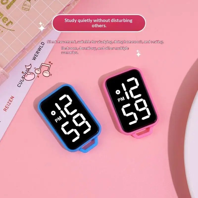 Mini LED Digital Watch Clear Large Screen Display Lightweight Design For Kids Students Daily Outdoor Use