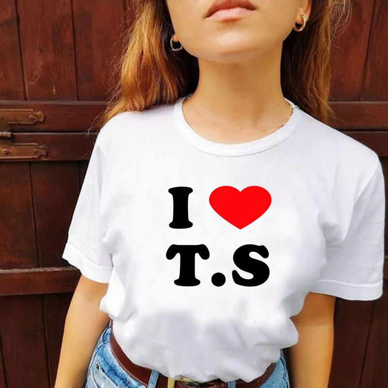 I Love Ts T S Funny Boyfriend Style Goth Clothes Summer Fashion O Neck Women T Shirt Y2k Graphic Tee Concert Music Lover Tshirt