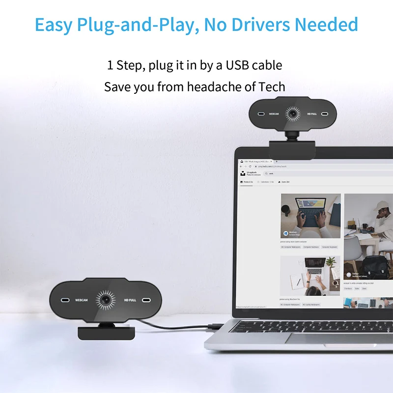 Webcam 1080p 4k Mini Pc Usb videocamera professionale HD Web Cam con microfono 60fps per Computer Office Gamer Youtube Streaming