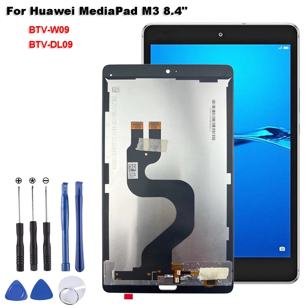 

New 8.4" AAA+ For Huawei MediaPad M3 8.4" BTV-W09 BTV-DL09 LCD Display Touch Screen Digitizer Glass Assembly Repair Parts