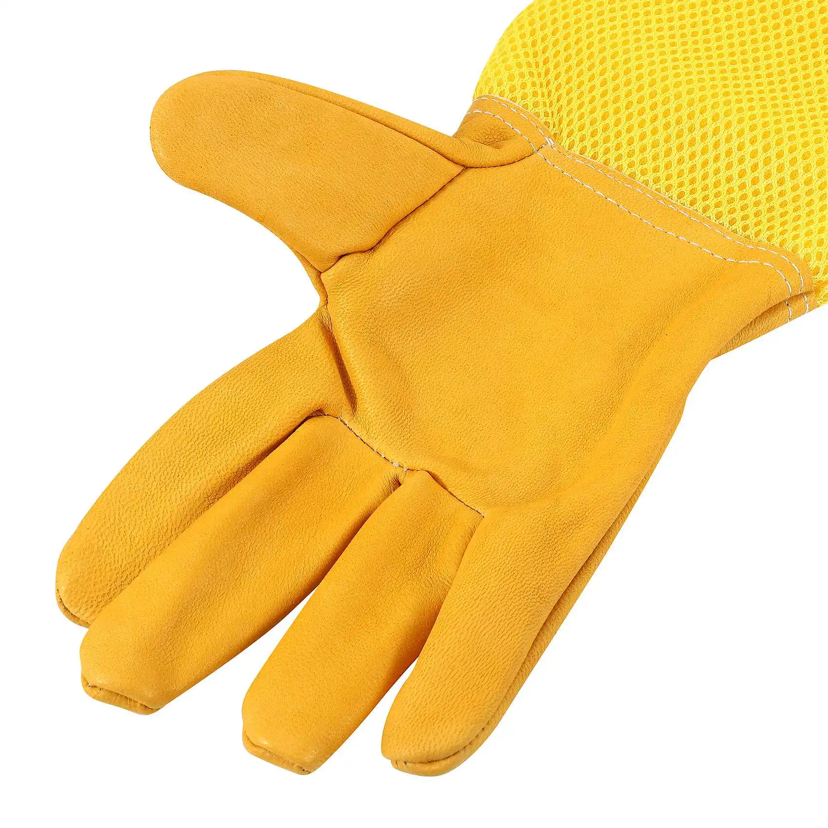 

A77I Beekeeping Gloves Goatskin Bee Keeping With Vented Beekeeper Long Sleeves