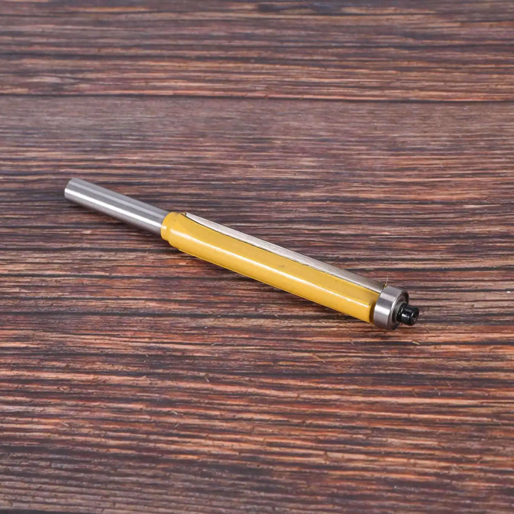 A77I 5개입 2인치 높이 특대형 플러시 트림 라우터 비트 1/4인치 X 3/8인치 목공 밀링 커터 (목재 DIY 공구용)