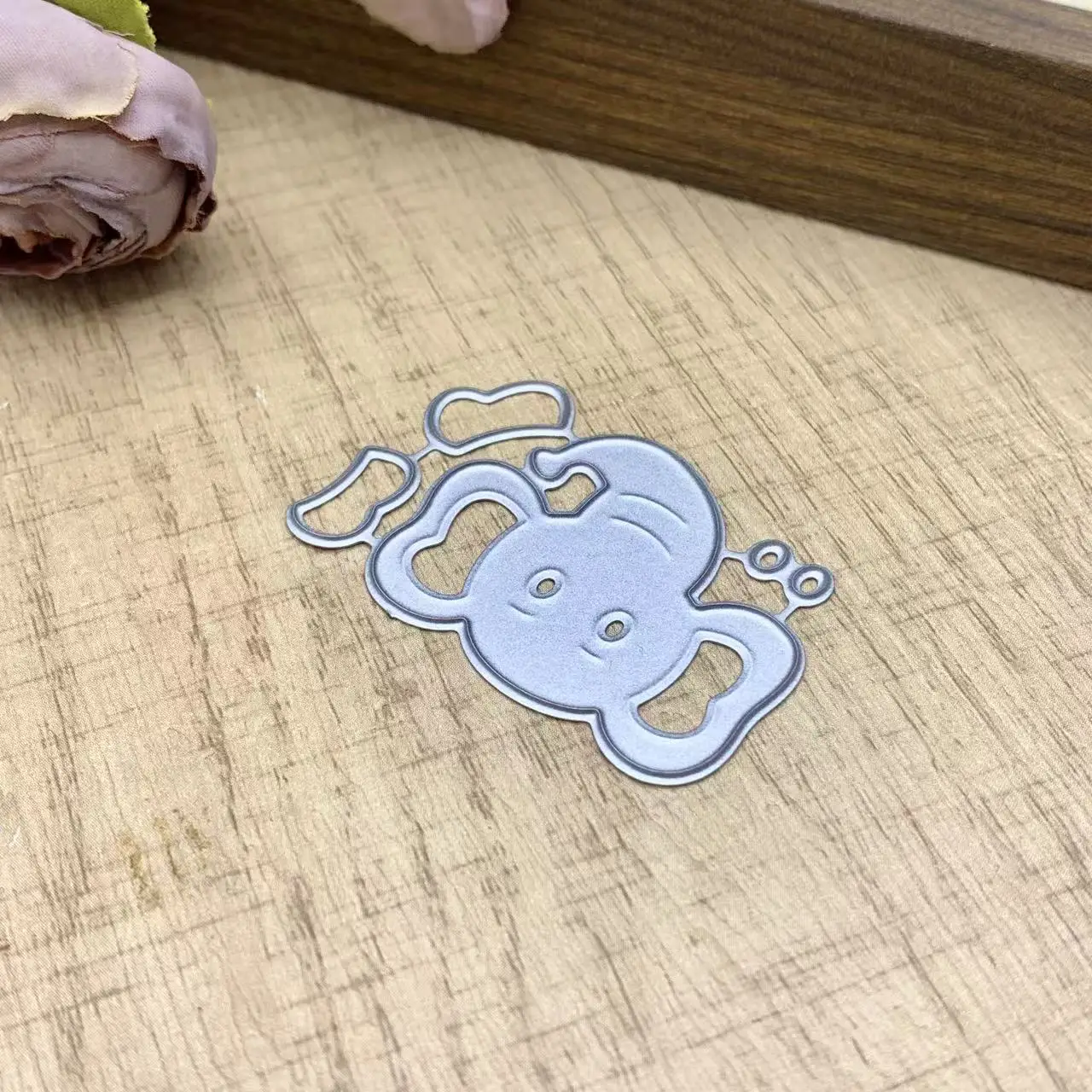 Cartoon Elephant Assemble Metal Cutting Dies DIY Scrapbook Card Making Etched Die Paper Craft Embossing Template