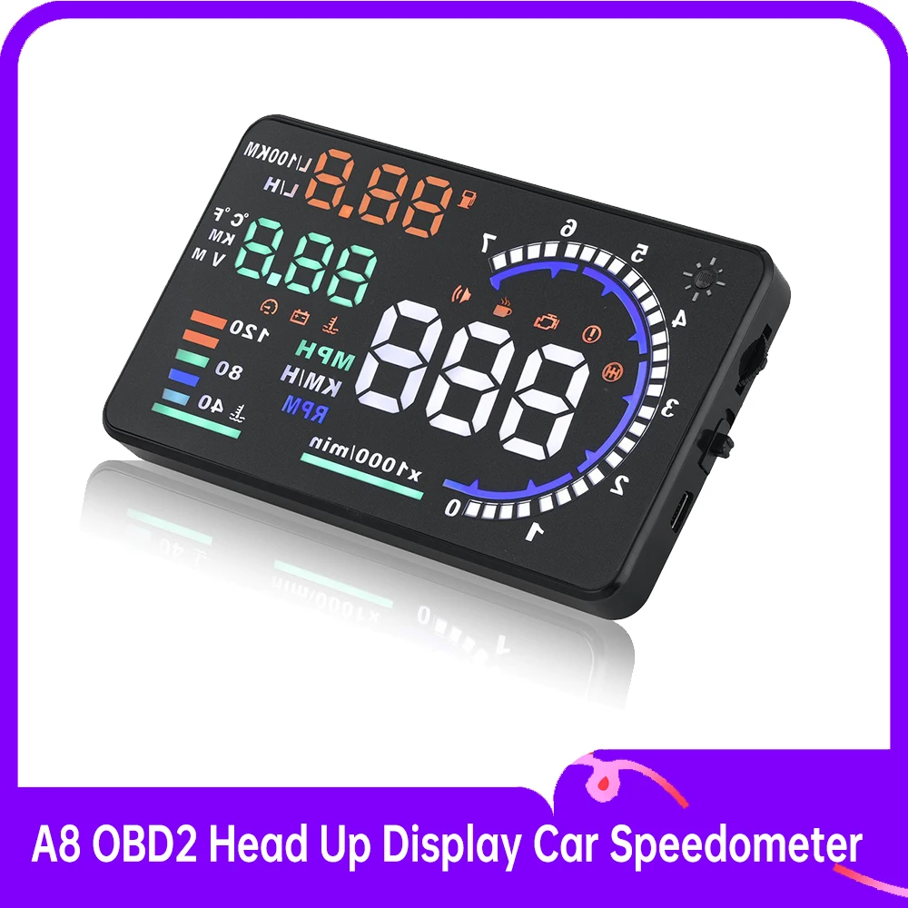 

Диагностический прибор OBD, проектор на лобовое стекло, спидометр, измеритель оборотов в минуту