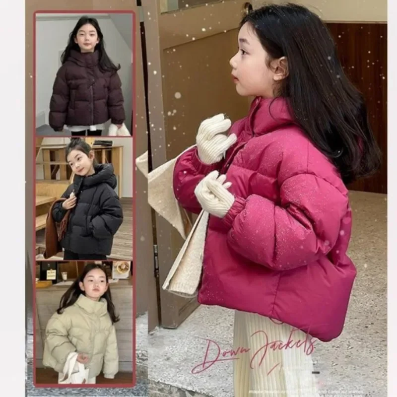 

Girls Winter Down Jacket for Children Baby Fashion Duck Down Hooded Outerwear Windproof Coat Kids Boys Warm Thicken Snowsuits