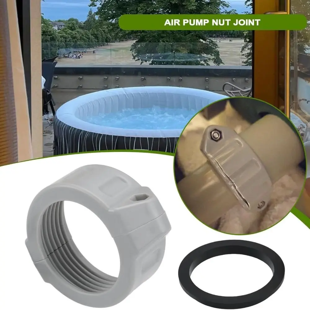 Threaded Nut Rubber Seal O Ring with Washer ABS Pump Coupling Replacement Durable Air Pump Nut Joint for P06574/P6H624