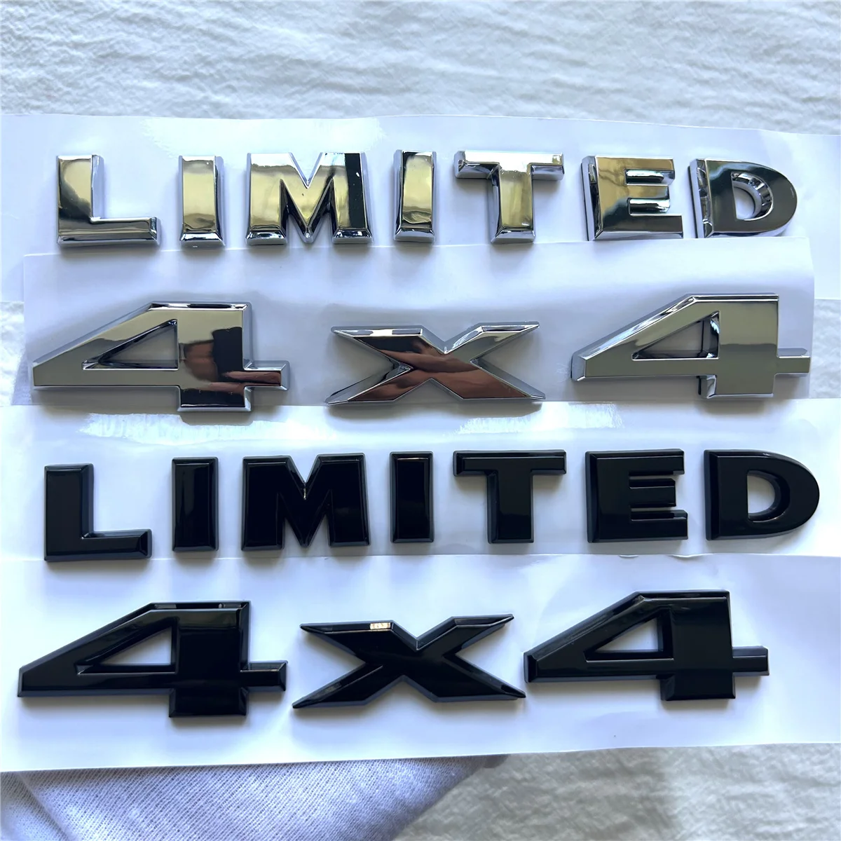 

2pcs/Set LIMITED 4x4 four-wheel drive plastic ABS car logo suitable for body trunk tail side sticker decorative decal accessorie