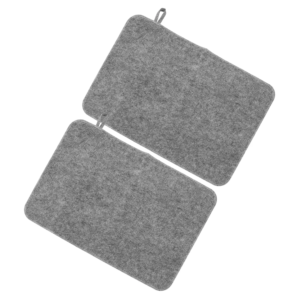 2 Pcs Hot Spring Sauna Mat Absorbent Bath Waterproof Absorption Spa Shower Bench Cushion Felt Cushions Mats Accessories Seat