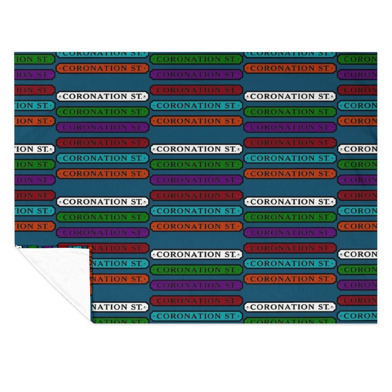 

Coronation Street Throw Blanket Soft Beds wednesday Vintage Blankets