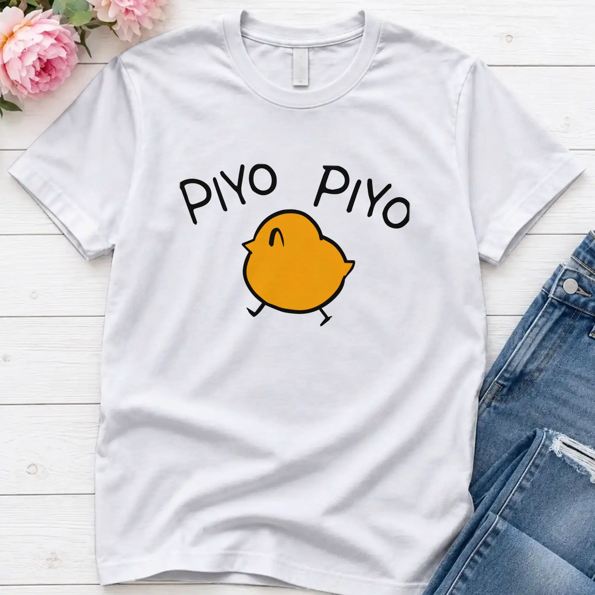Men T-Shirts Piyo Piyo - Maison Ikkoku Cara Dolce Kyoko Amazing Cotton Tees Short Sleeve  T Shirts O Neck Clothes Unique