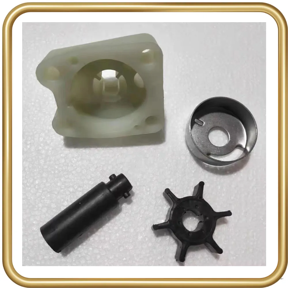 Outboard Motor Water Pump Kit for Yamaha Hidea Painier 2-Stroke 4-5-6HP Boat Engines, New Version Replacement