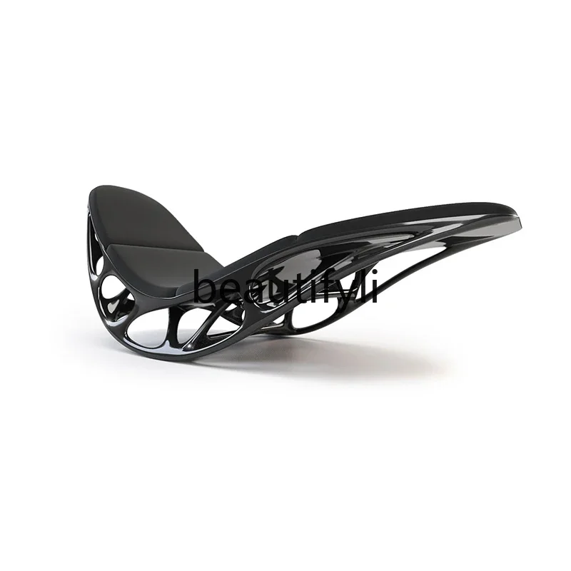 Simple designer special-shaped lounge chair living room balcony creative fiberglass comfortable lounge chair lazy villa