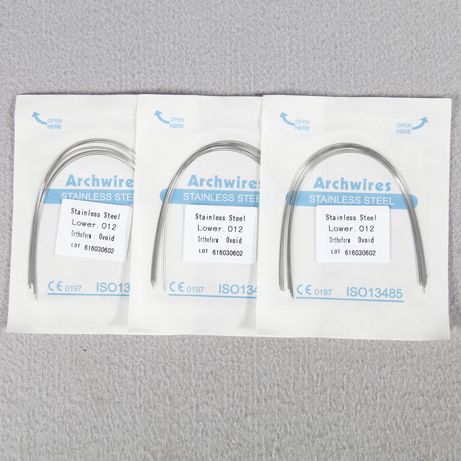 SKYSEA Dental Orthodontic Stainless Treatment Steel Rectangular Arch Wires Ovoid 10 pcs/pack