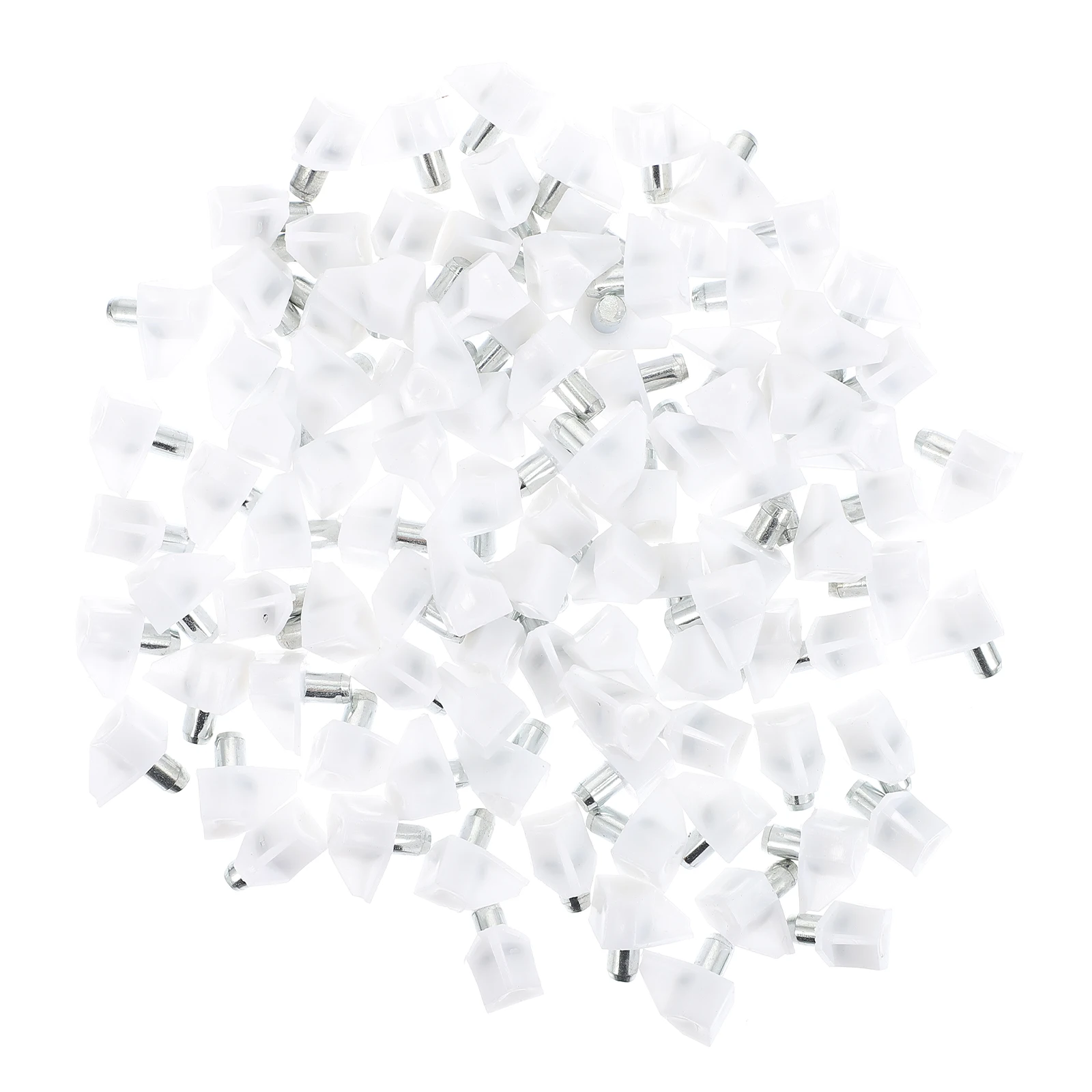 

100 Pcs Shelf Support Pegs Cabinet Furniture ABS Zinc Alloy Durable Sturdy Level Stable Pin Peg Shelves Racking Shelving
