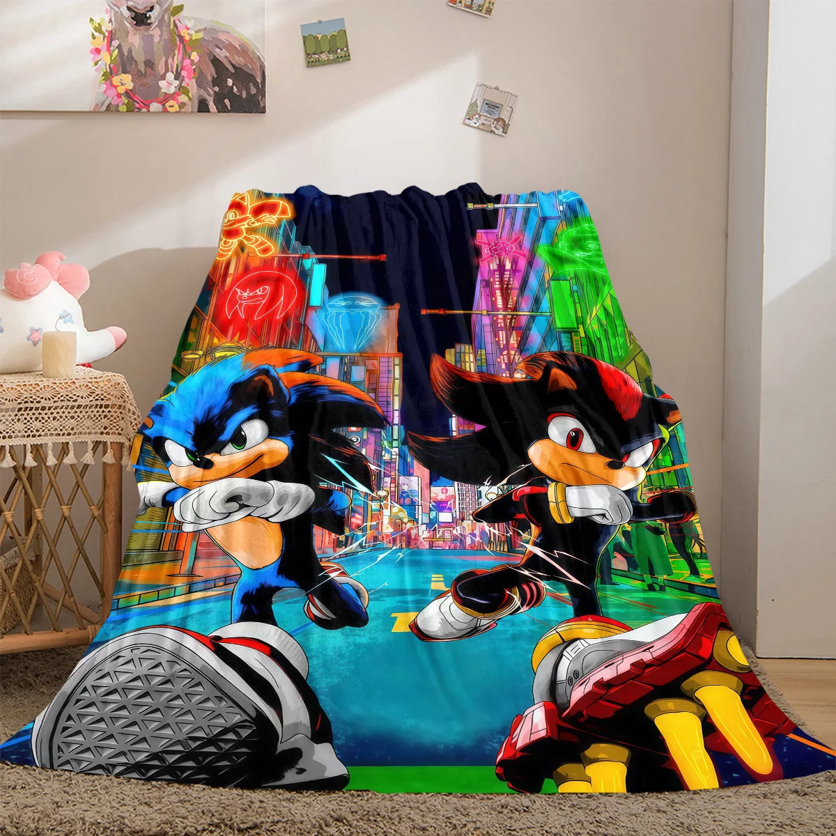 Luxury Home Textiles Usa - Selimut Ringan Flanel Mewah Sonic Dekorasi