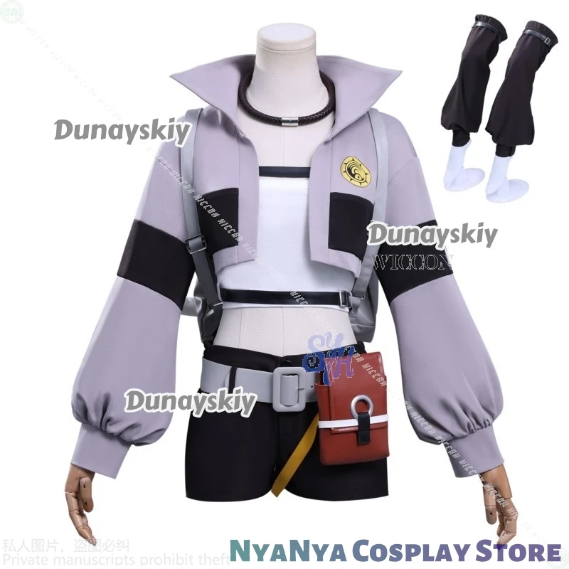 Anime Gachiakuta Riyo Reaper 코스프레 자켓 짧은 배낭 Akuta Cleaners 할로윈 의상 여성용 유니폼 파티 여성용