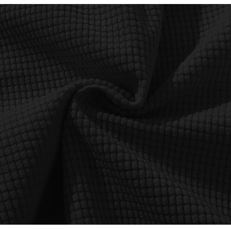 Herren Waffelstrick-Bermudashorts mit elastischem Kordelzug, lockerer Passform, Etikettendekor, für Outdoor, Reisen, Alltag, lässige knielange Shorts – Detail 2