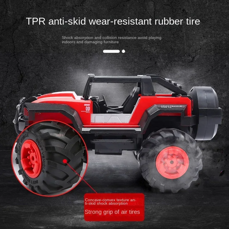Rc 電動リモコン車充電 Led ライトオフロードプラスチック 4wd トラックシミュレーションおもちゃの車のおもちゃドリフトスタントギフト子供のための