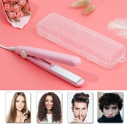 Novo mini alisador de cabelo ferro plano cerâmica curling ferro cabelo curto portátil dupla utilização modelador de cabelo cuidados com o estilo para viajar