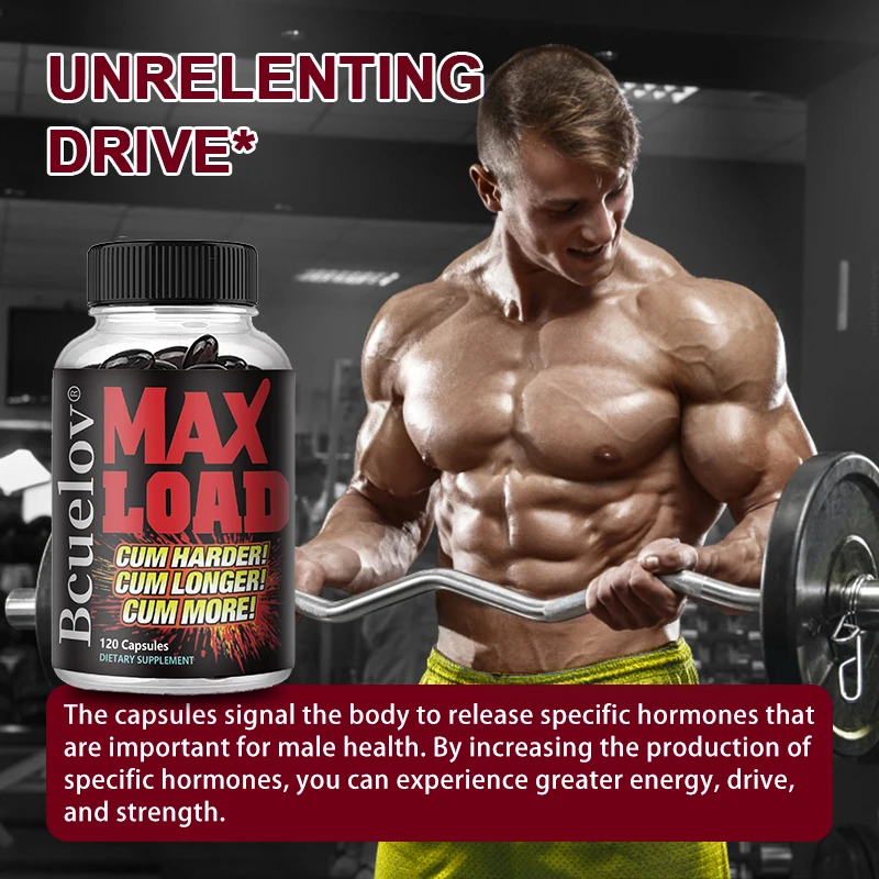 Men's Energy Supplement - Daily Energy Supplement, Supports Muscle Mass, Energy and Vitality,Non-GMO