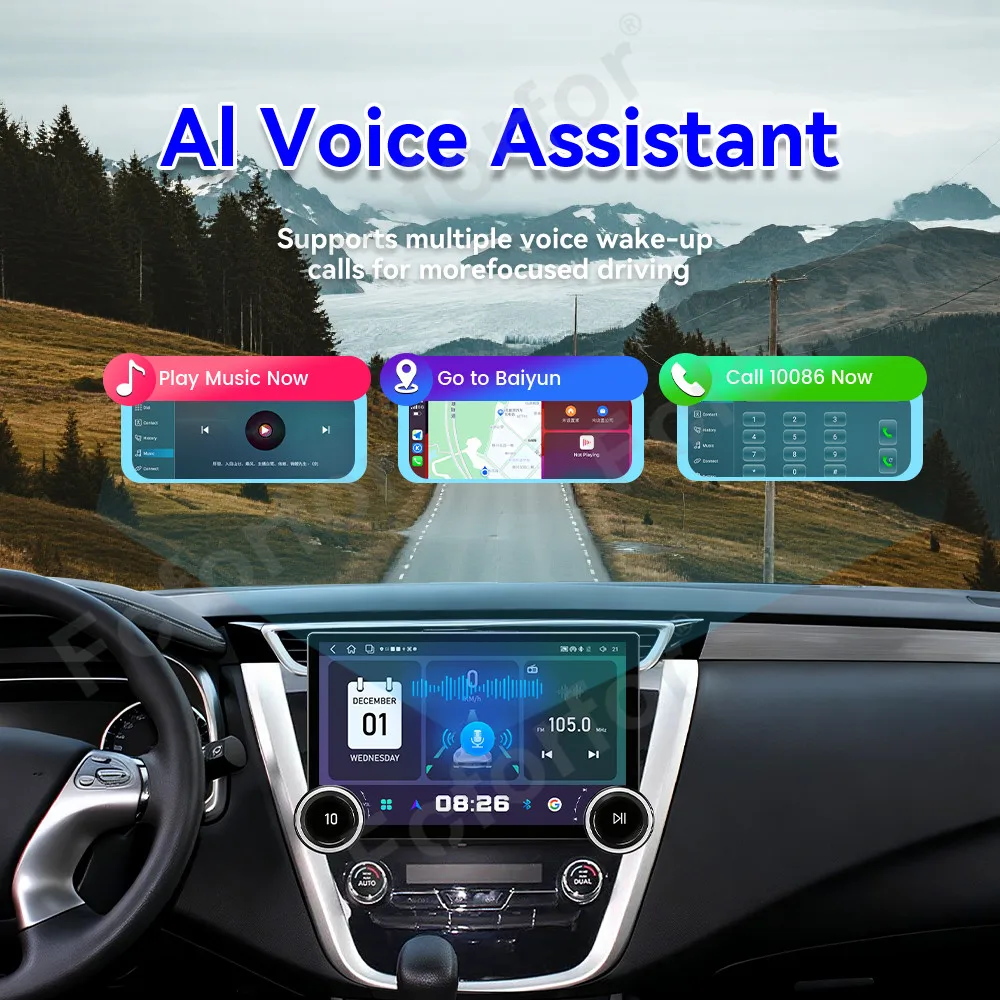 Advanced Upgrade Vision Pro 11.5 Inch Android 15 HD Touch Wireless CarPlay GPS Navi Stereo Head Unit For Nissan Murano 2015-2019