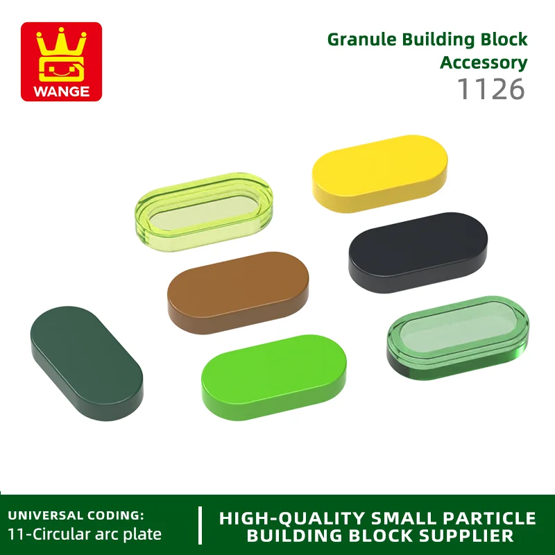 20Pcs/Lot 1126 Ellipse 2Holes Building Blocks Moc Classic Accessories Compatible with Bricks Construction Children Toys Gift Box