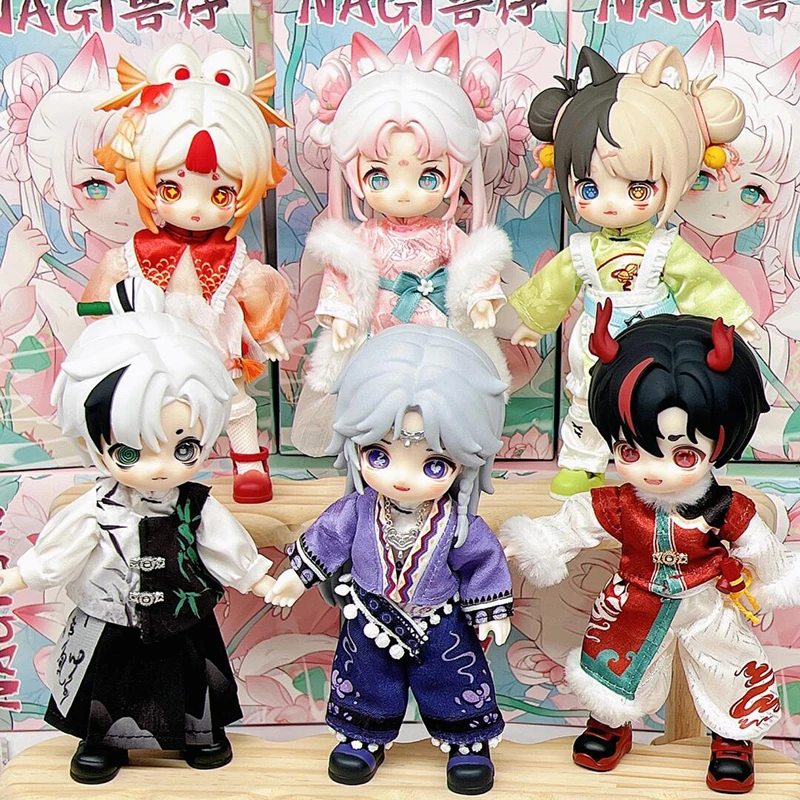 

Nagi 4 Exchange The Untrammeled Traveler Series Blind Box Toy Ob11 1/12 Bjd Caixa Caja Mystery Box Girls Doll Boys Surprise Gift
