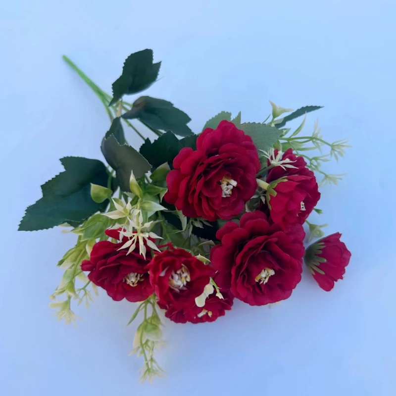 Wedding Decoration Artificial Flowers Peony Silk Bouquet Decoration Realistic Floral Arrangement Fast Delivery