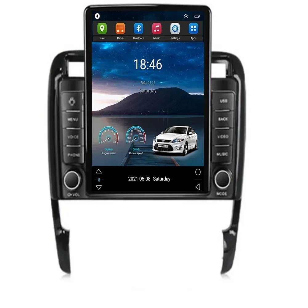 

For Tesla Style 2 Din Android 13 Car Radio For Porsche Cayenne GTS 2003-2010 Multimedia Video Player GPS Stereo Carplay DSP Cam