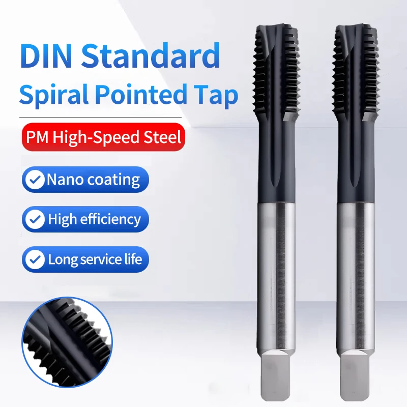 

1PC HSSE-PM DIN Standard Spiral Fluted Tap Forming Roll Pointed M3 M4 M5 M6 M8 M10 M12 M14 M16 M18 M20 Machine Screw Thread Taps