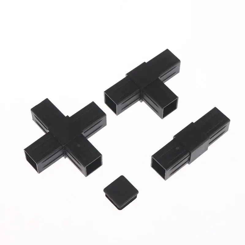 New 2/6/8/10/20Pcs Hexagonal 6 Through Plastic Fittings ABS Plastic Angle 22mm Cross Square Pipe Fittings Pipe Angle Code