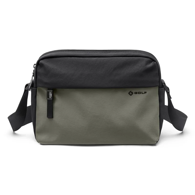GOLF QUALITY Men's Small Crossbody Bag Casual Oxford Cloth Lightweight Single Shoulder Sling Mini Square Outdoor Nylon Bag