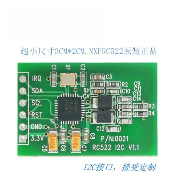 Read-write card module Small size RC522 I2C port reader | 13.56MHZ IC card RF module