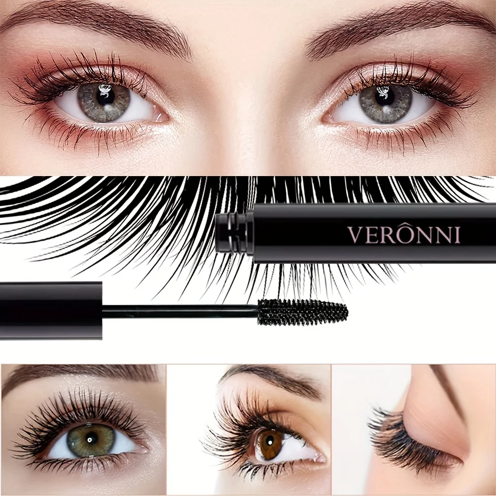 Ultra-Fijne Kleine Borstelkop Mascara Verlengende Zwarte 3d Lash Wimper Verlenging Wimpers Langdragende Zwarte Kleur Mascara