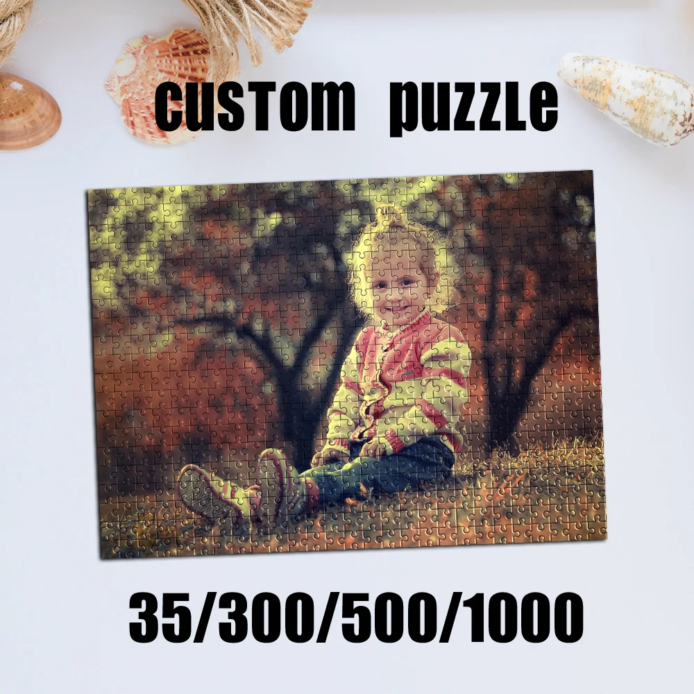 35/300/500/1000 Stück Personalisiertes Foto-Kinder-Selfie-Puzzle Individuelles Foto-Personalisiertes Puzzle-Spiel DIY-Puzzle