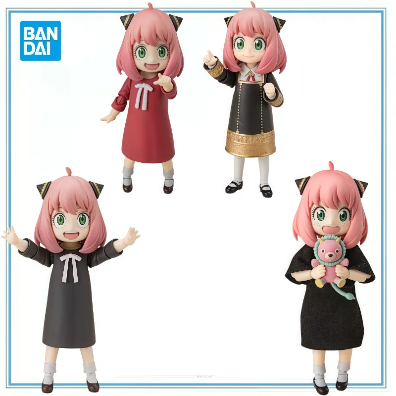 

BANDAI Original in Stock SHF SPY×FAMILY Anya Forger -uniform Ver- Casual Attire- Anime Cartoon Garage Kit Gifts Toys Model