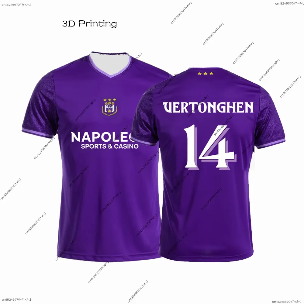 R.S.C. Anderlecht Football Belgium Men's/Boys 24/25 Football Jerseys Sports T-Shirts Fans Special Football Jerseys Comfortable