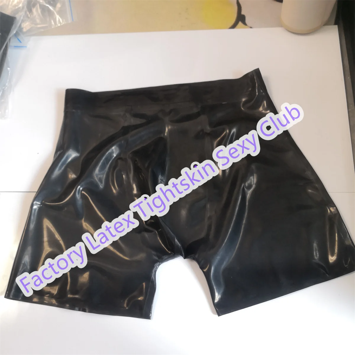 Herren Latex Boxershorts Gummi-Unterwäsche Halloween Cosplay Kostüme Maßanfertigung