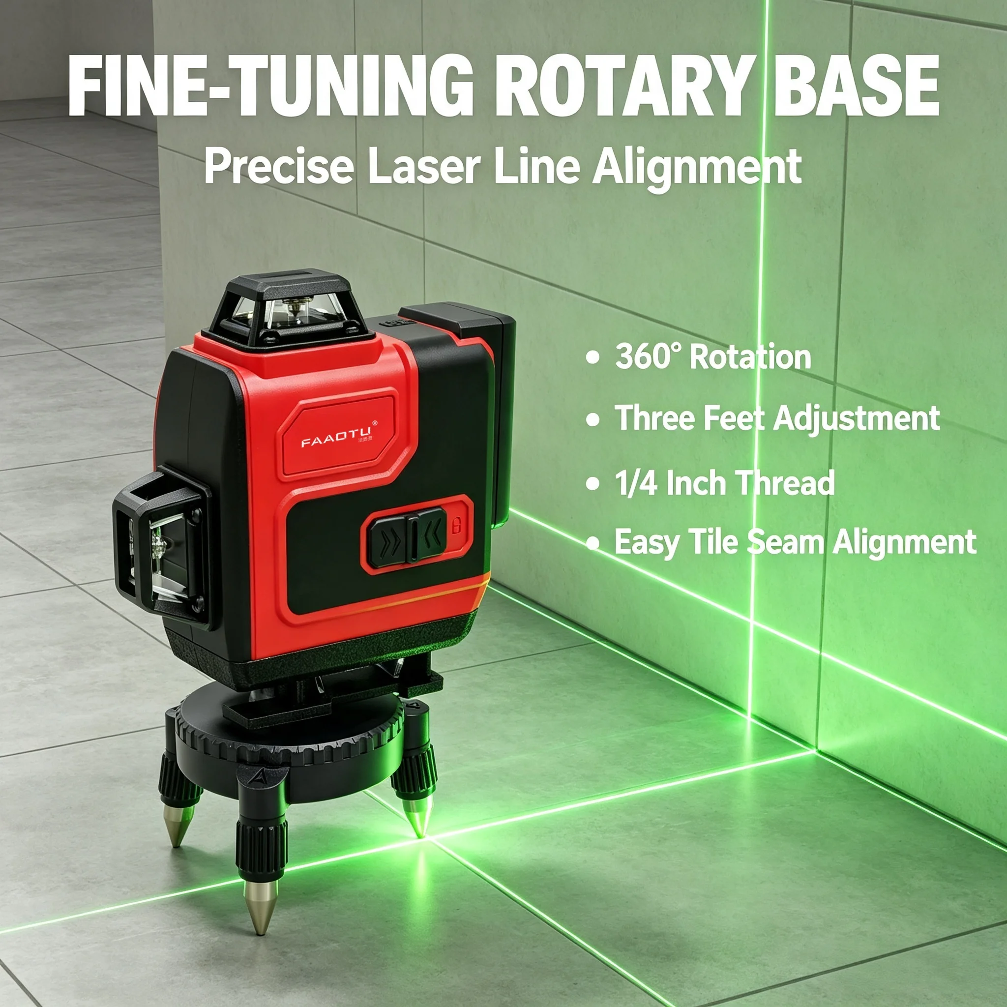 FAAOTU High Precision Self-leveling Laser Identical Working Flow & Exterior Shape Equivalent To MWQ Construction Laser Tool