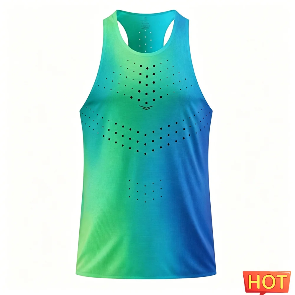 Summer Basketball Mesh Tank Lightweight Marathon Running Sport Vest Tops Track Field Training Jersey Shirt Vest Men's Clothes