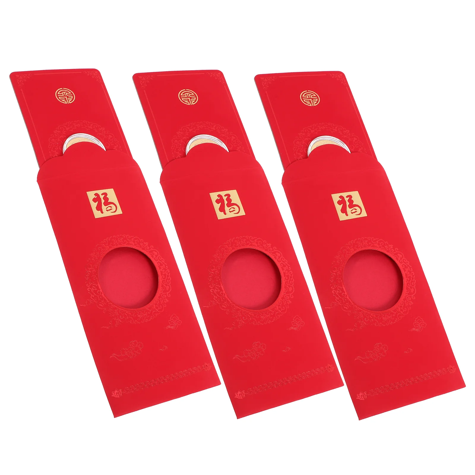 3pcs Chinese New Year Red Envelopes 2025 Hong Bao Paper Red Envelopes Chinese Money Envelopes Red Pocket Envelopes For Lunar