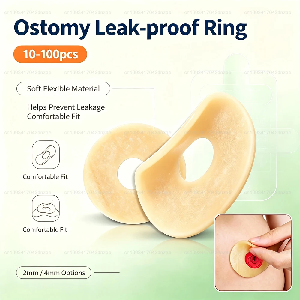 10-100Pcs 2mm/4mm Anti-Leakage Ring For Colostomy Bag Adhesive Pressure Fixing Colostomy Leak Proof Colostomy Bag Barrier Strip
