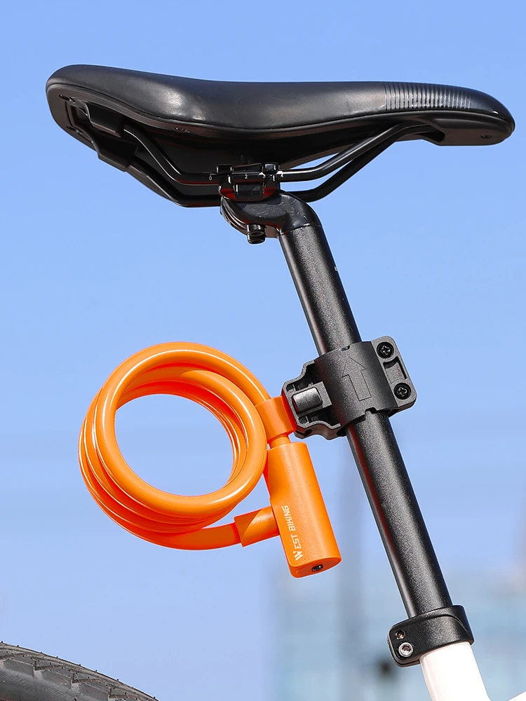 AliExpress WEST BIKING New Bicycle Lock Bike Anti-theft Bike Ring Lock MTB Road Cycling Cable Lock Motorcycle Vehicle Bicycle Accessories