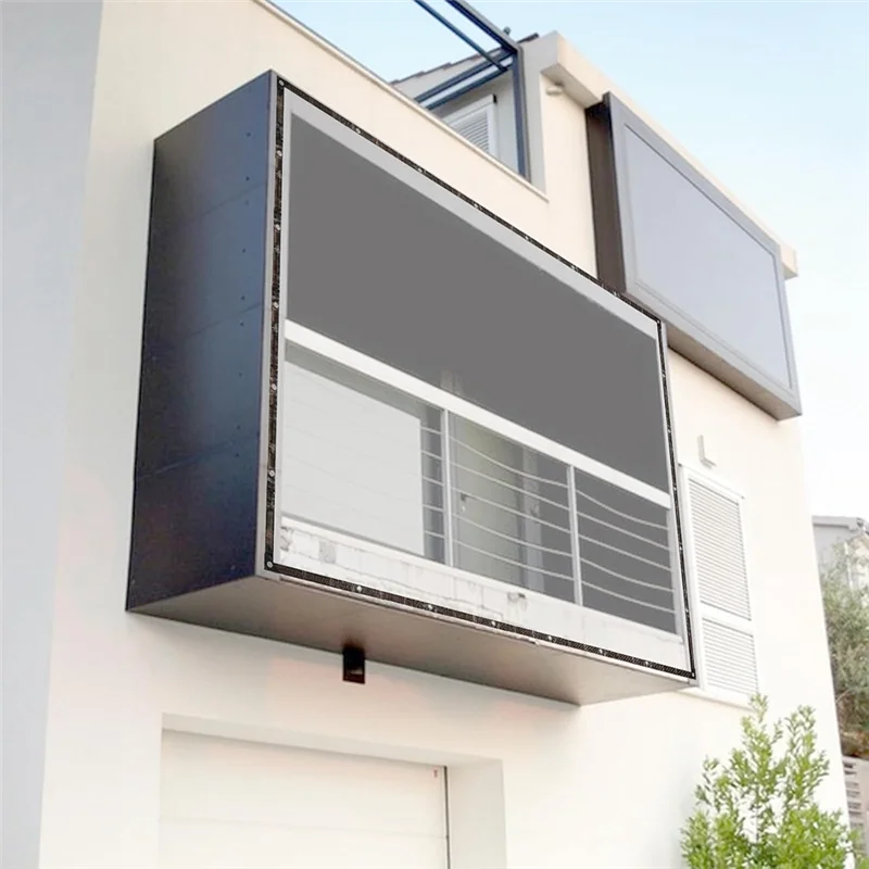 HLZS-10X12 FT Telo trasparente con bordo rinforzato, resistente impermeabile, telo in plastica trasparente con occhielli